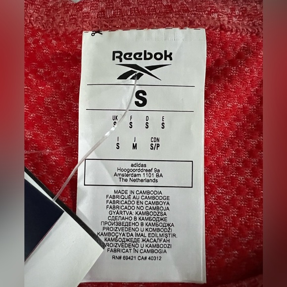 Reebok Men's Workout Ready Melange Tank STYLE FK6224 RED/GREY SIZE SMALL NWT - Picture 14 of 16